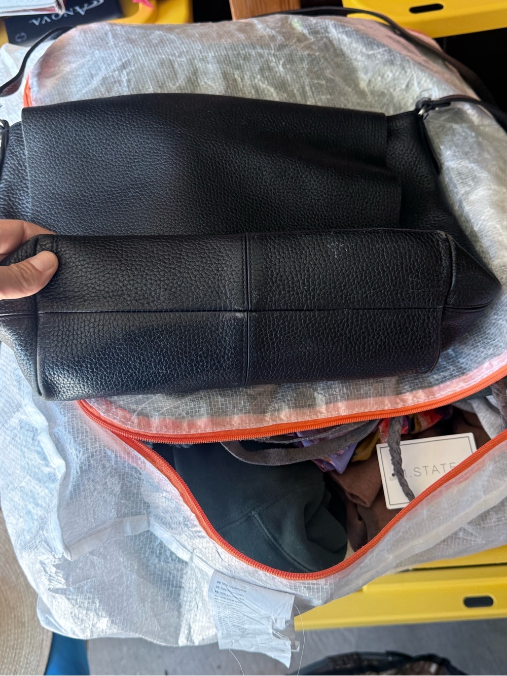 Treasure & BondBlack Leather Crossbody Bag
